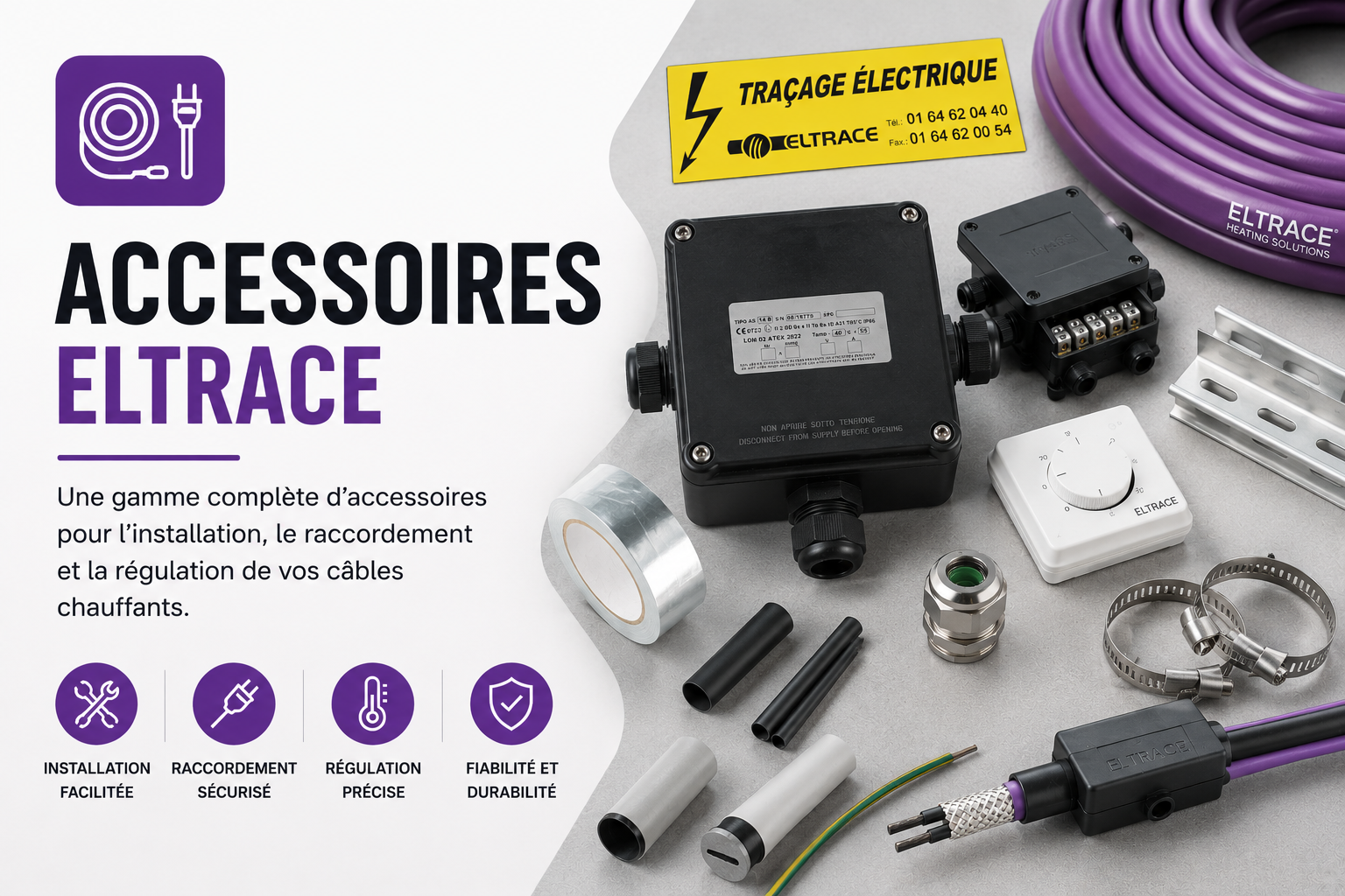 Accessoires pour câbles chauffants ELTRACE